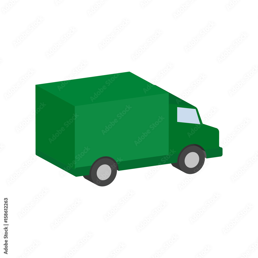 Delivery van, commercial vehicle symbol. Flat Isometric Icon or Logo. 3D Style Pictogram for Web Design, UI, Mobile App, Infographic. Delivery van, commercial vehicle symbol. Flat Isometric Icon or Logo. 3D Style Pictogram for Web Design, UI, Mobile App, Infographic.