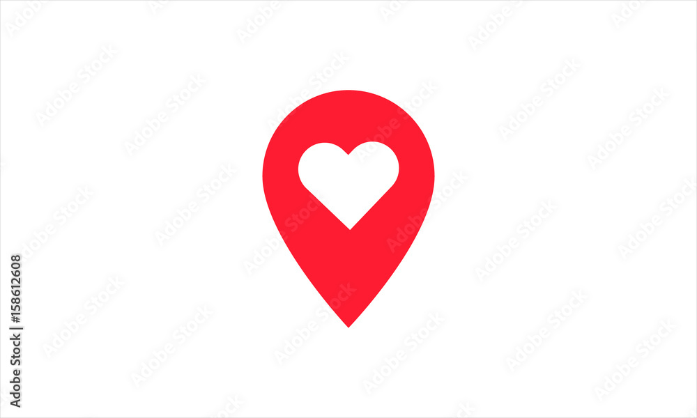 Fototapeta premium location icon concept