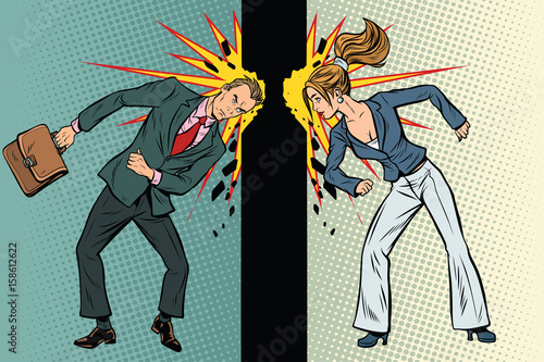 Competition of men and women in business