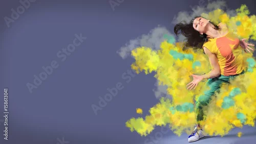 Obraz tańcząca dziewczyna