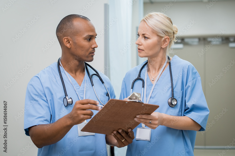 Working at hospital Working at hospital