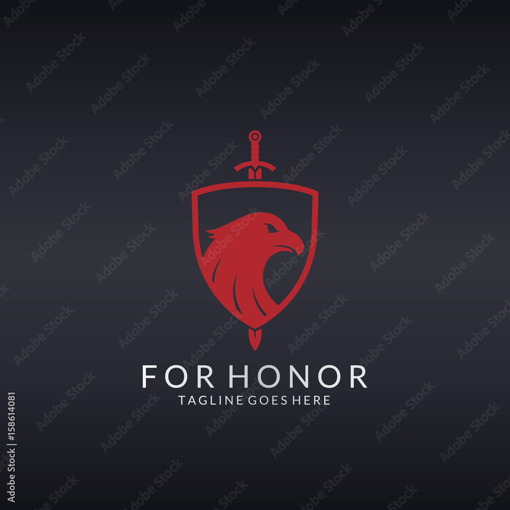 Obraz premium Eagle shield logo