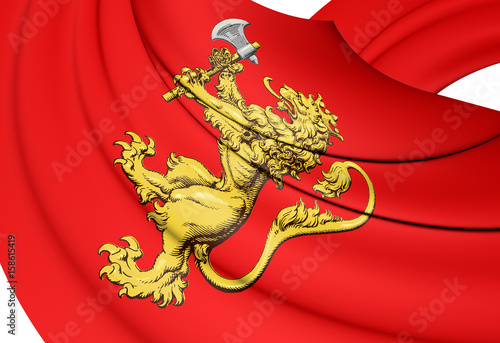 3D Royal Standard of Norway. photo