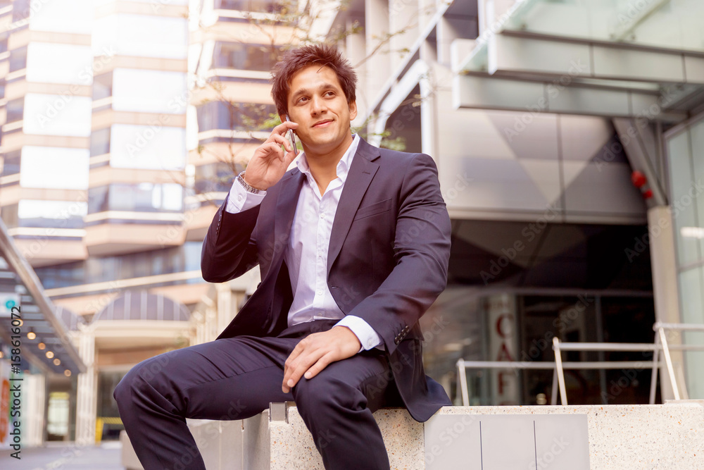 Portrait of confident businessman outdoors Portrait of confident businessman outdoors
