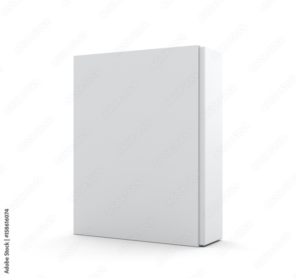 Blank white product box Blank white product box