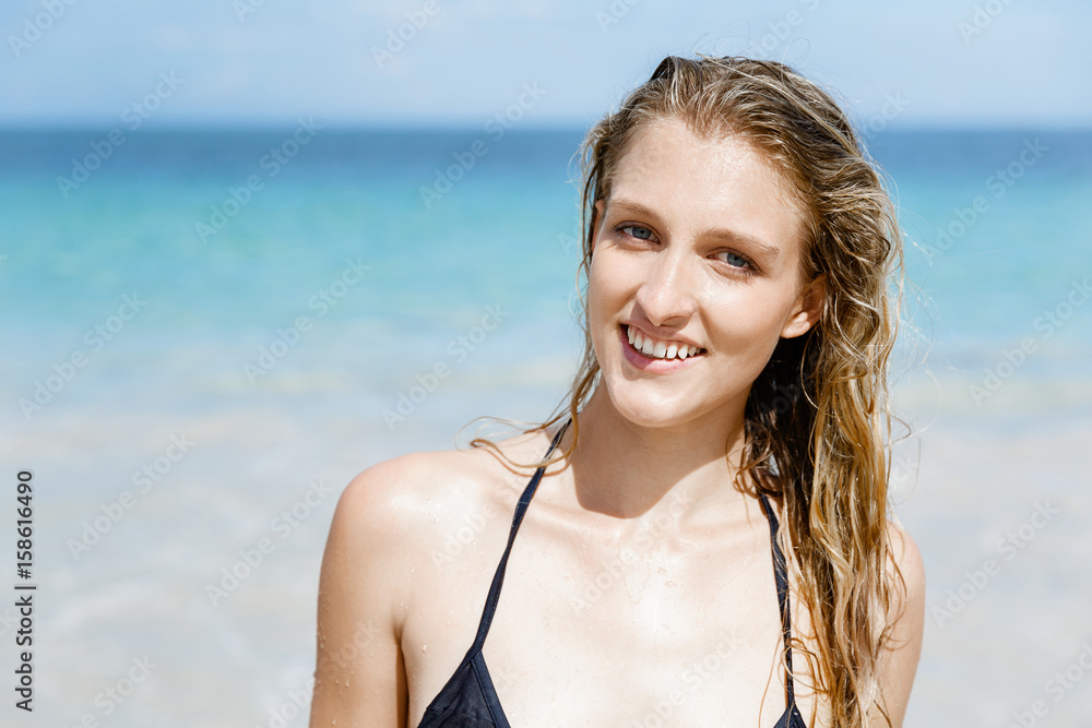 Young woman at the beach Young woman at the beach