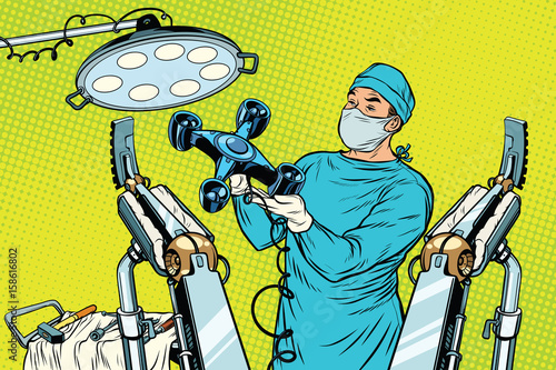 Obstetrician delivered a baby robot quadcopter drone