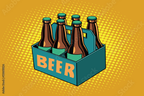 beer packaging, illustration