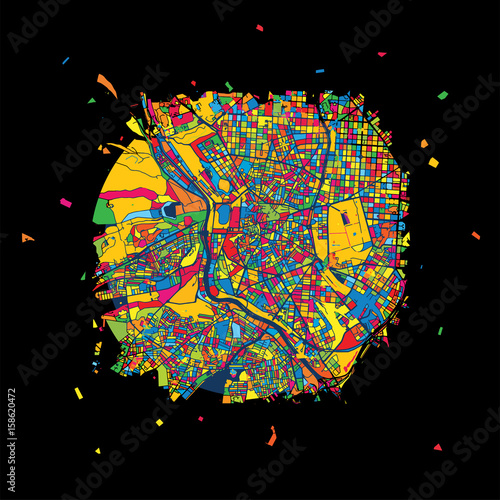 Madrid, Spain, Colorful Artmap