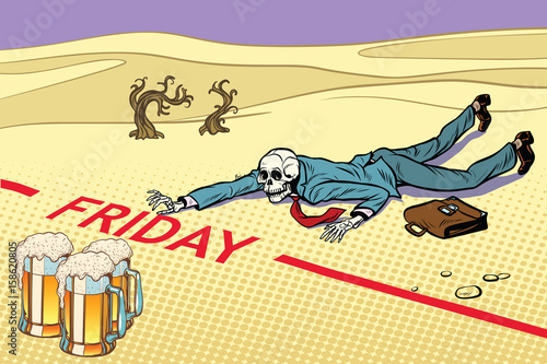 Mugs of beer, the man did not live until Friday