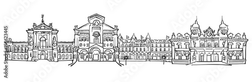 Monaco  Panorama Sketch