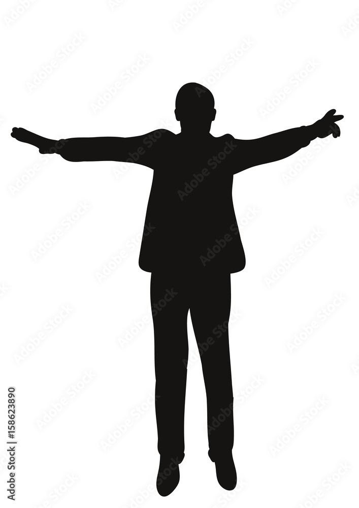 isolated silhouette man jumping, joy isolated silhouette man jumping, joy