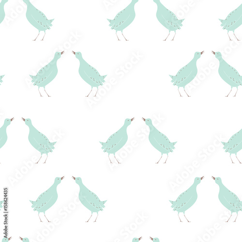 Seamless bird pattern
