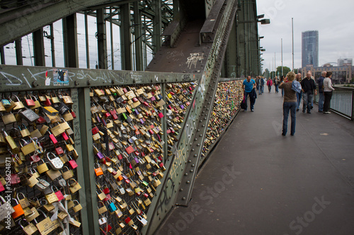 Wallpaper Mural Background of Love padlocks on Hohenzollern bridge, Cologne Germany Torontodigital.ca
