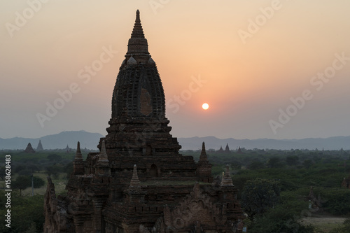 Sunset in Bagan  Mandalay  Myanmar