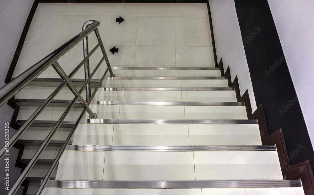 Obraz premium Office stairs with Stainless steel railing