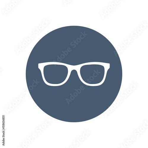 Glasses Icon. Vector illustration. Elements for design.