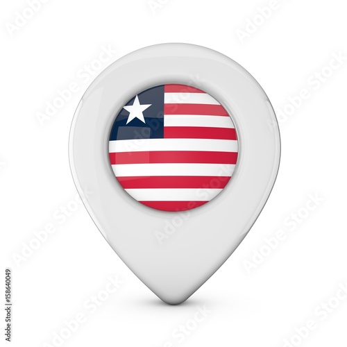 Liberia flag location marker icon. 3D Rendering Free Download Liberia flag location marker icon. 3D Rendering - GFXLoad
