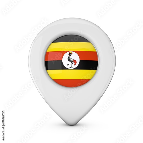 Uganda flag location marker icon. 3D Rendering Free Download Uganda flag location marker icon. 3D Rendering - GFXLoad