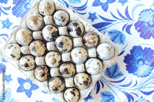 Beautiful little quail eggs