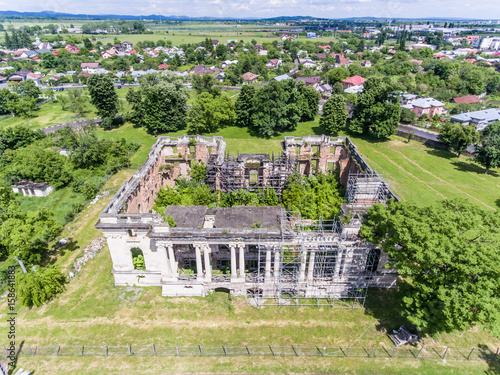 Constantin Cantacuzino Palace, the copy of the Trianon, in Floresti, Prahova, Romania photo