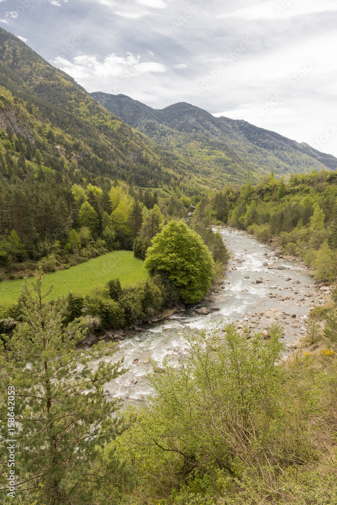 Hiking in torla ordesa, pyrenees of huesca