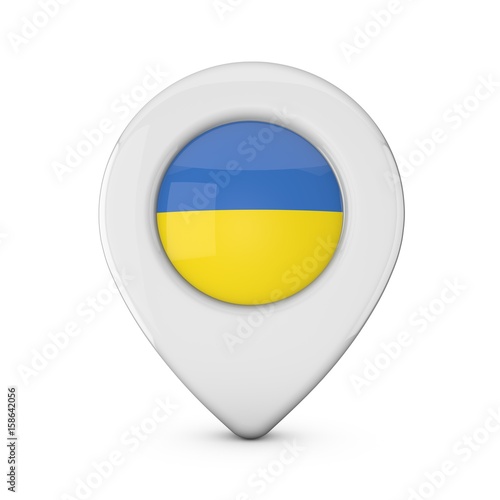Ukraine flag location marker icon. 3D Rendering Free Download Ukraine flag location marker icon. 3D Rendering - GFXLoad