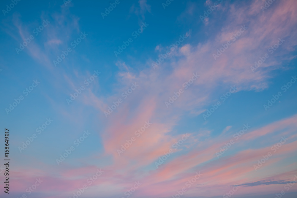 Clouds with sunrise