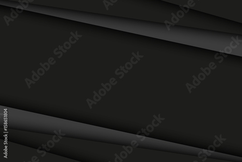 Abstract black and dark grey background, diagonal lines, vector illustration © kurkalukas