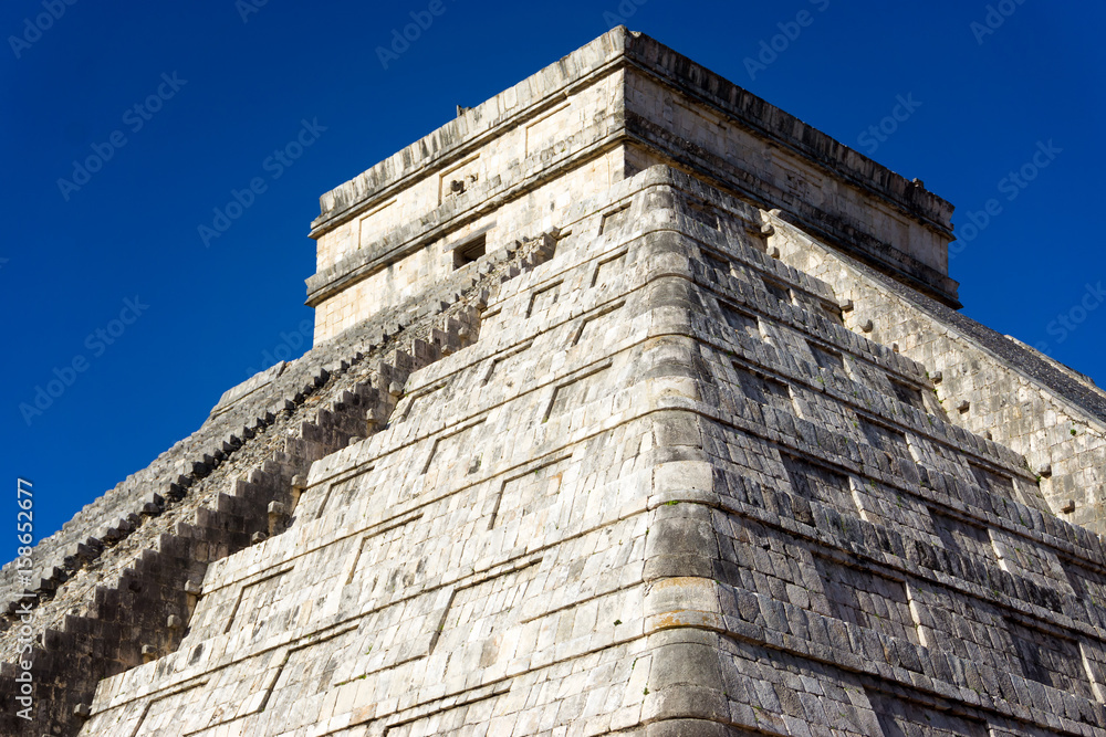 Closeup of El Castillo in Chichen Itza Closeup of El Castillo in Chichen Itza