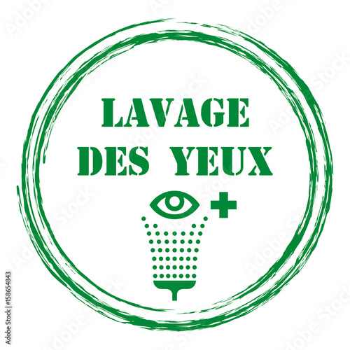 Logo lavage des yeux.