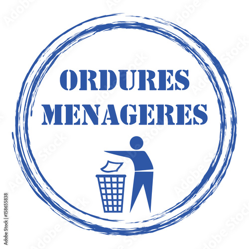 Logo ordures ménagères.