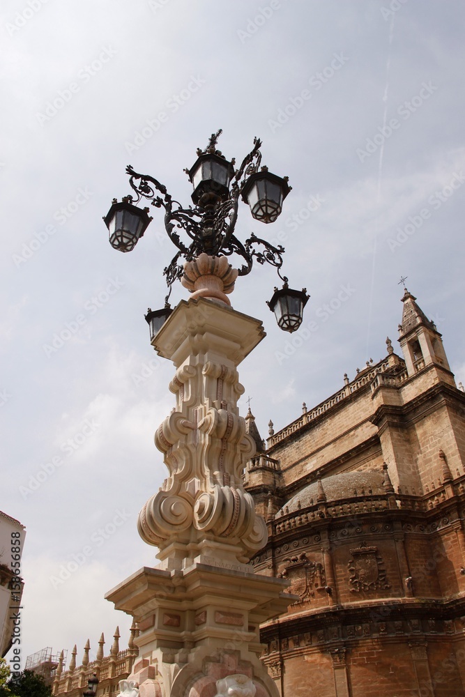 Lampadaire de rue à Séville, Espagne