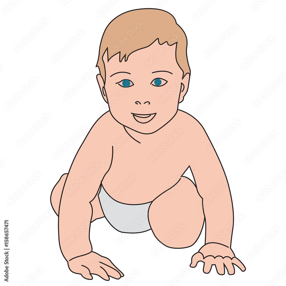 Baby Boy Drawing Realistic