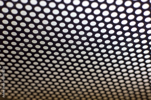 abstract dotted black and white texture in metal material