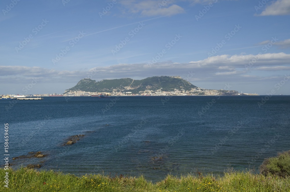 View from Parque de Centenario to Gibraltar