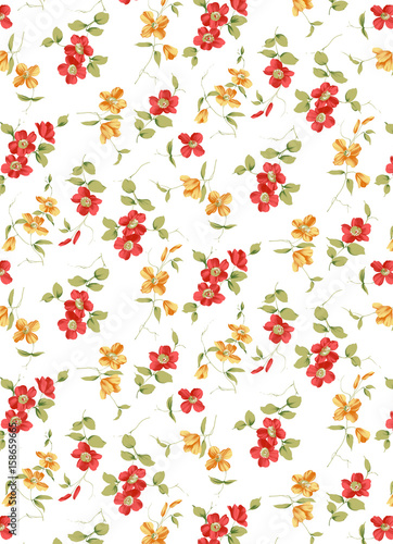 Floral textile pattern 