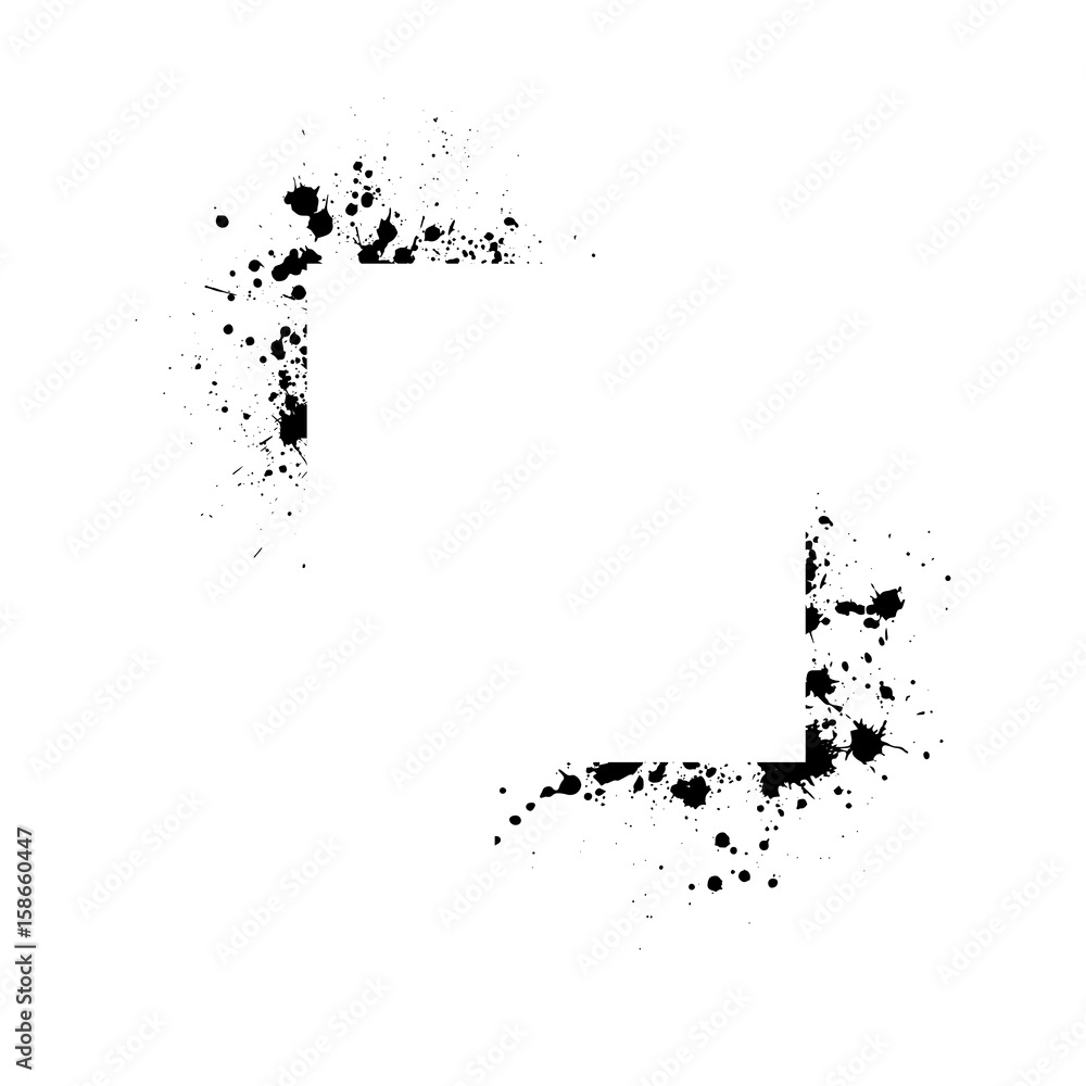 Grunge blots frame Grunge blots frame