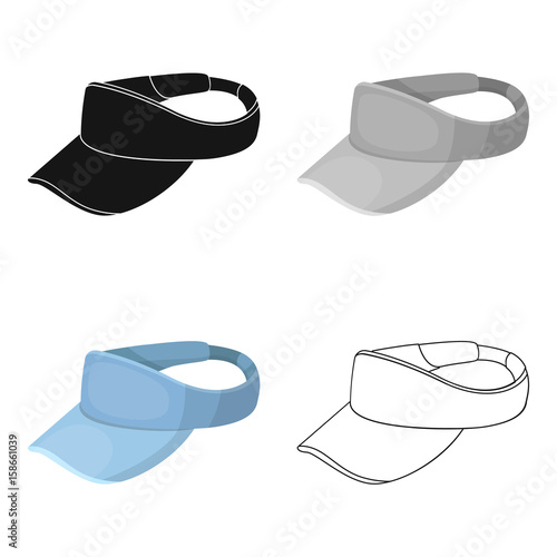 Golfer's headdress.Golf club single icon in cartoon style vector symbol stock illustration web.