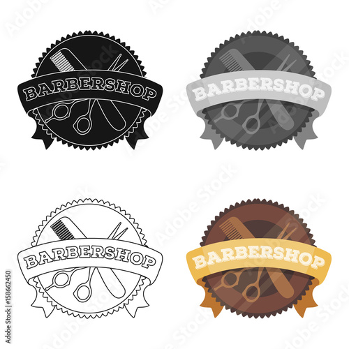Barber s sign.Barbershop single icon in cartoon style vector symbol stock illustration web.