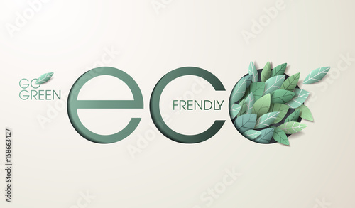 Nature web banner concept design. Vector illustration on the theme of ecology, environment, natural products, natural and healthy life.