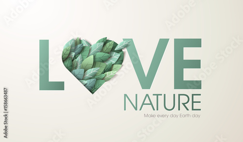 Nature web banner concept design. Vector illustration on the theme of ecology, environment, natural products, natural and healthy life.