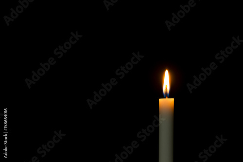 Candle light in the dark