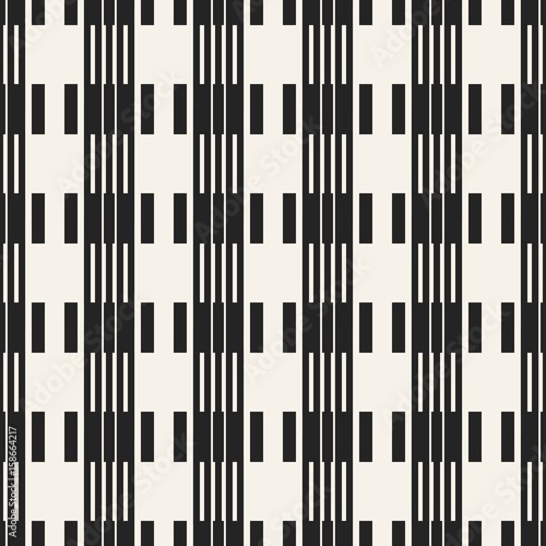 Abstract concept vector monochrome geometric pattern. Black and white minimal background. Creative illustration template. Seamless stylish texture. For wallpaper  surface  web design  textile  decor.