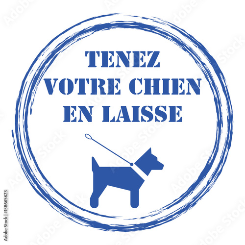 Logo chien en laisse.