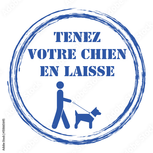 Logo chien en laisse.