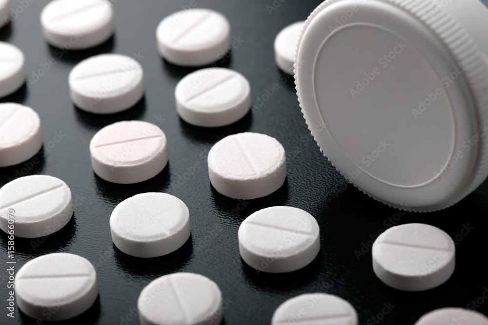 Pill and tube. Pill and tube.