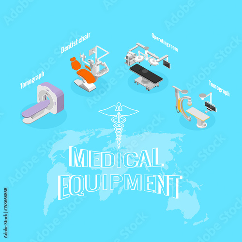 Background medical equipment, sale of equipment all over the world