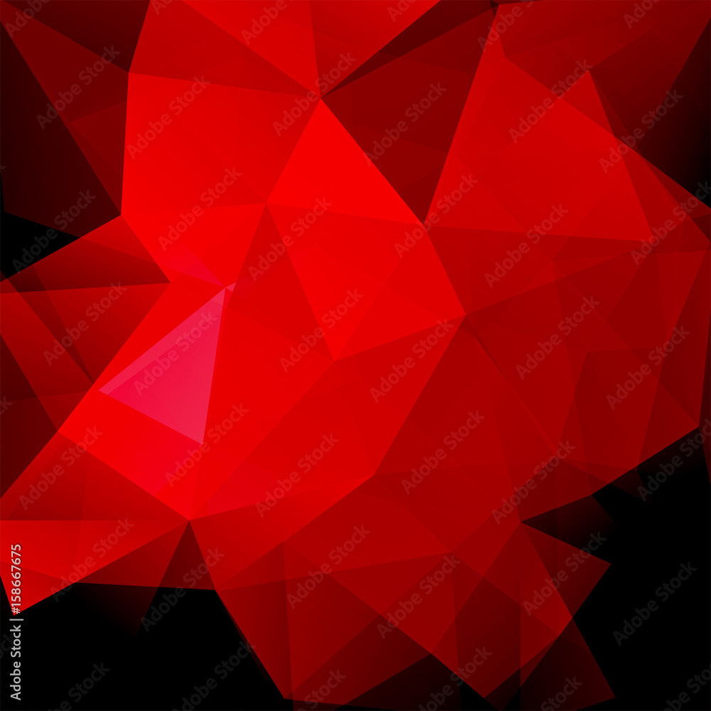 Background made of red, black triangles. Square composition with geometric shapes. Eps 10 Background made of red, black triangles. Square composition with geometric shapes. Eps 10