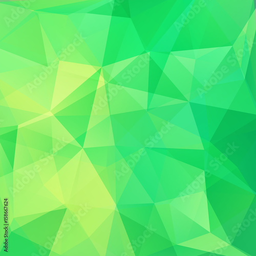 Background of geometric shapes. Green mosaic pattern. Vector EPS 10. Vector illustration